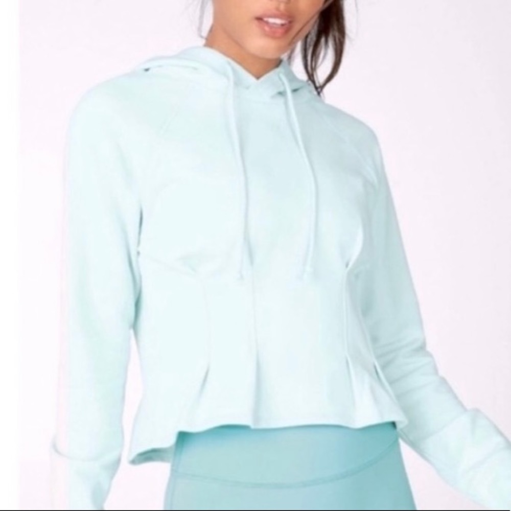 Fabletics Sweatshirt Pleated Pullover Hoodie Large - image 8